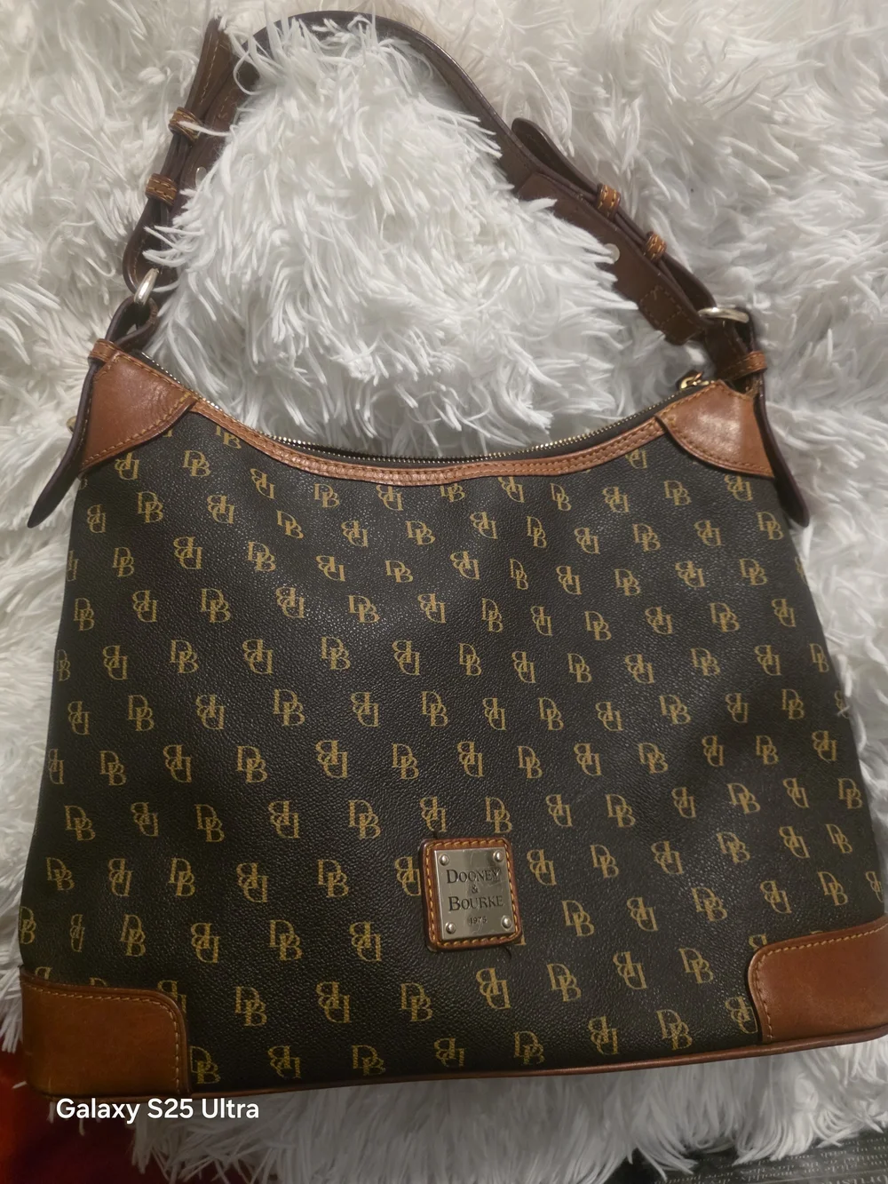 Dooney & Bourke Brown Small Hobo Bag
